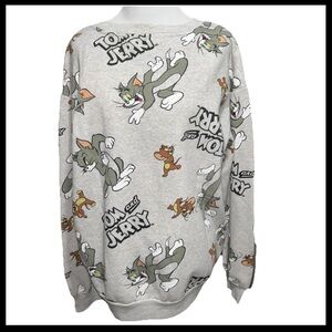 Tom and Jerry gray crew neck Sweat shirt